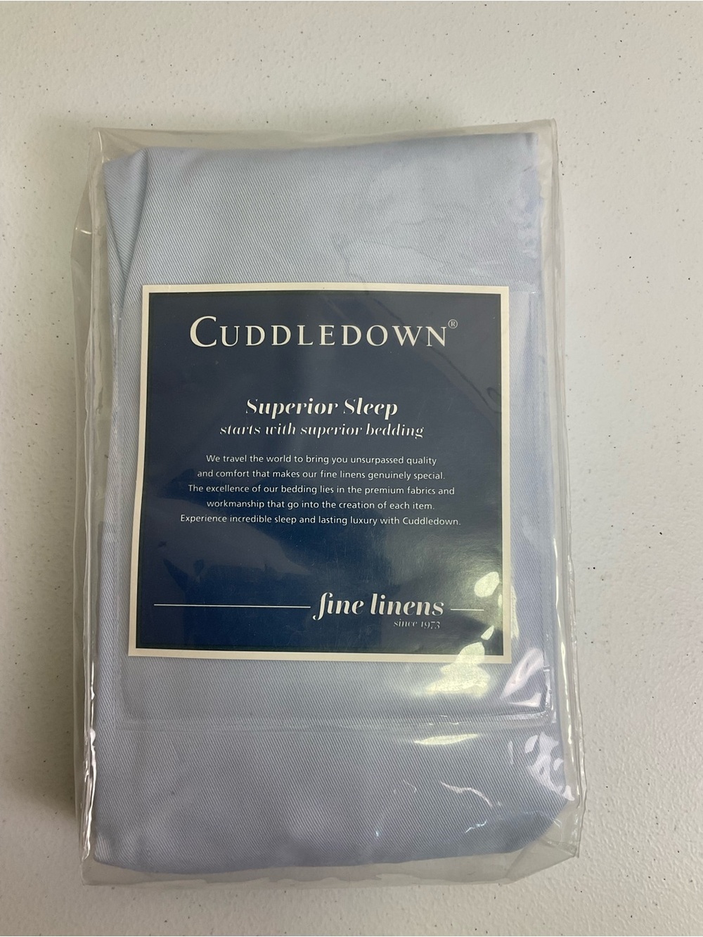Cuddle Down Large Wedge Pillow Cover - Azure